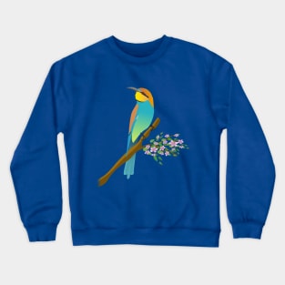 European bee-eater illustration Crewneck Sweatshirt